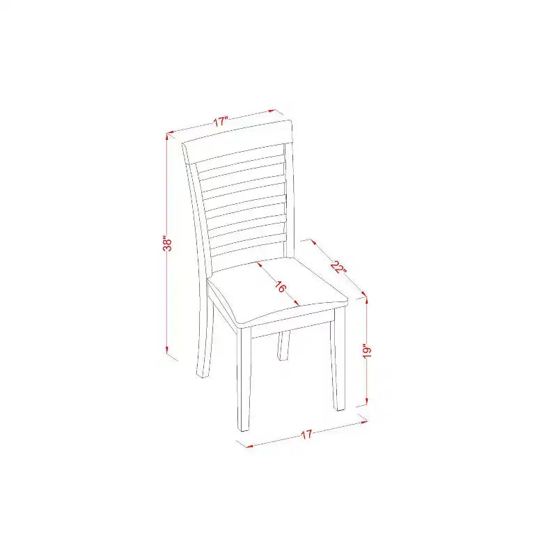 Set da pranzo - Tavolo da cucina piccolo con 4 sedie - Set da pranzo stile cottage