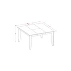 Set da Tavolo da Pranzo - Tavolo da Cucina da 54 Pollici con 8 Sedie - Finitura Cappuccino - Design Moderno