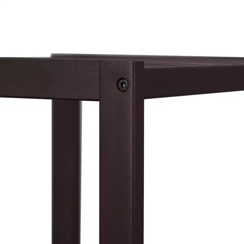 Scaffale a 4 ripiani in bambù, mobile portaoggetti alto 98 cm, ingombro salvaspazio 33x33 cm, 4 ripiani regolabili, per bagno, cucina, balcone