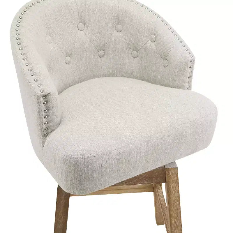 GDFStudio Combes Sgabelli da bar girevoli imbottiti da 84 cm (set da 2)
