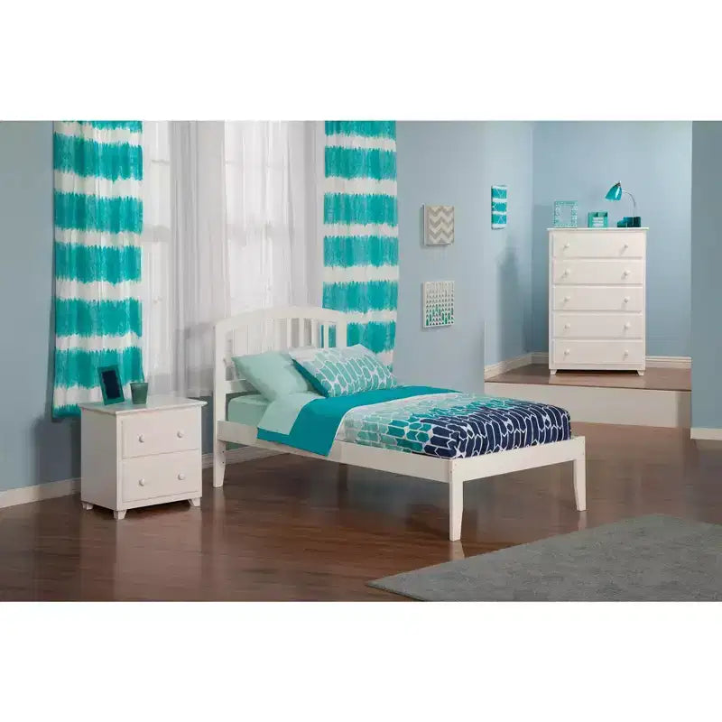 Letto a piattaforma - Design elegante e arcuato e doghe robuste per la camera da letto