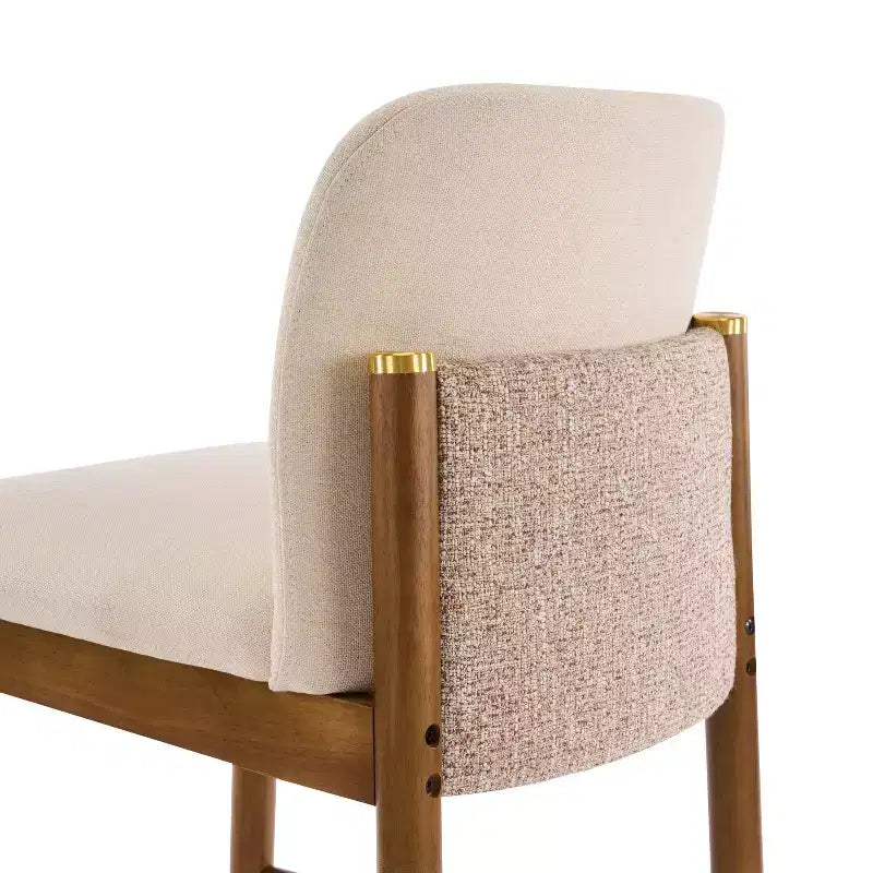 Christopher Knight Home Iven Sgabelli da bancone moderni imbottiti in legno di gomma (set da 4)