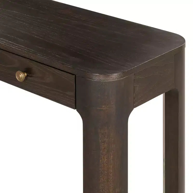 Console Polibi con bordi curvi e 3 cassetti nascosti