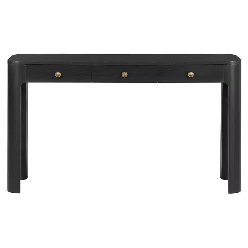 Console Polibi con bordi curvi e 3 cassetti nascosti