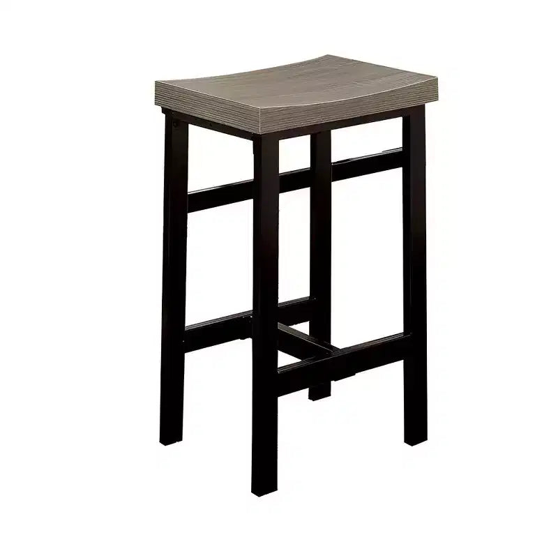 Set da 5 pezzi tavolo da altezza bancone in legno Royal Hampton in marrone naturale e nero