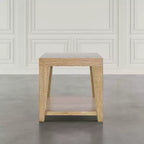 Jofran, Tavolino quadrato contemporaneo moderno Laurel Creek da 24 pollici con ripiano aperto