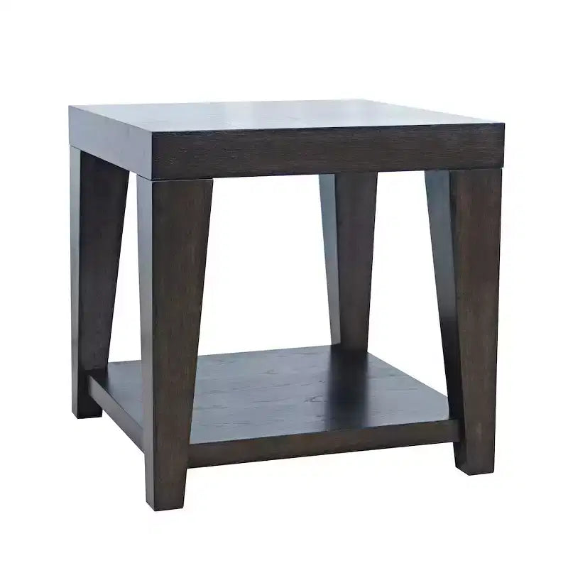 Jofran, Tavolino quadrato contemporaneo moderno Laurel Creek da 24 pollici con ripiano aperto