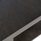 Jofran, Tavolino quadrato contemporaneo moderno Laurel Creek da 24 pollici con ripiano aperto