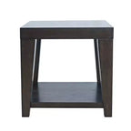 Jofran, Tavolino quadrato contemporaneo moderno Laurel Creek da 24 pollici con ripiano aperto