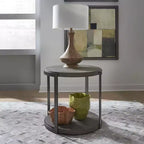 Liberty Furniture, Tavolino Rotondo Modern View in Gauntlet Gray