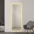 Specchio da parete a figura intera 65 x 24 pollici Specchio LED con oscuramento e illuminazione a 3 colori adatto per camere da letto e spogliatoi