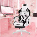 Okak Modern Cute Animal Swivel Gamer Chair with Paw Lumbar Cushion,High Ergonomic Task Chair Computer Chair for Adults
