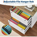 Comodini rustici con 2 cassetti, 30 armadietti portadocumenti rustici con cartelle sospese per documenti formato A4/lettera/legale, per ufficio domestico