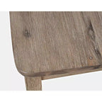 Jofran, sgabello da bar con schienale a X in legno spazzolato Coastal Tides (set da 2)