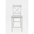 Jofran, Simplicity Solid Wood Classic X-Back Counter Stool (Set of 2)