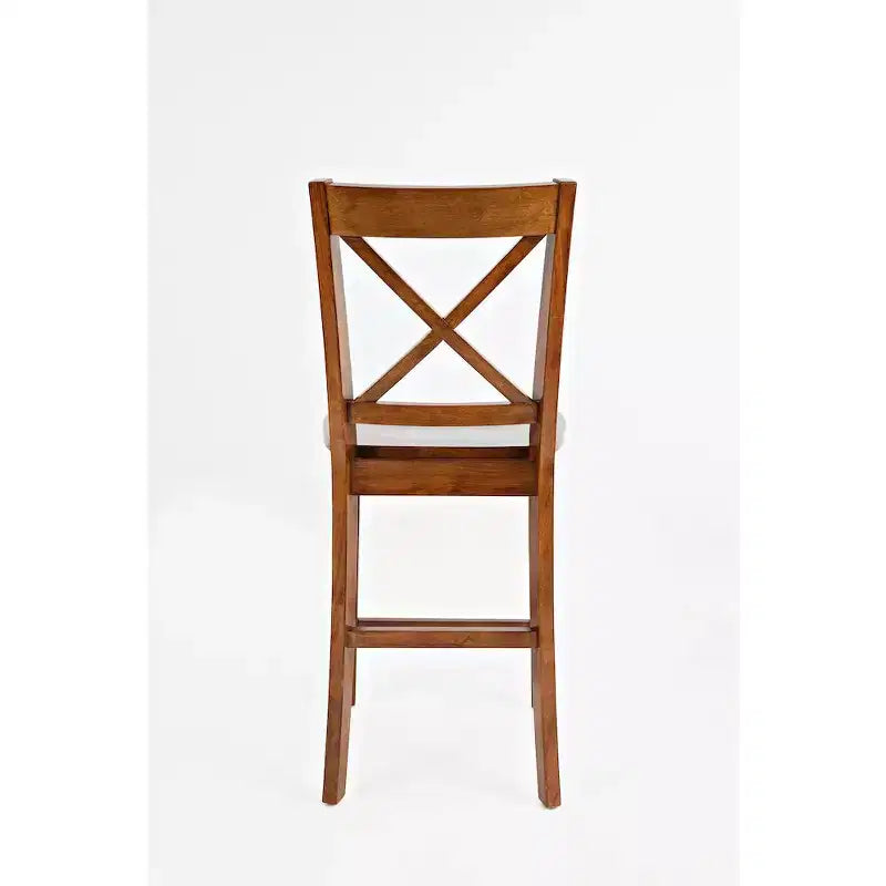 Jofran, Sgabelli da bancone classici X-Back in legno massello Simplicity (Set di 2)