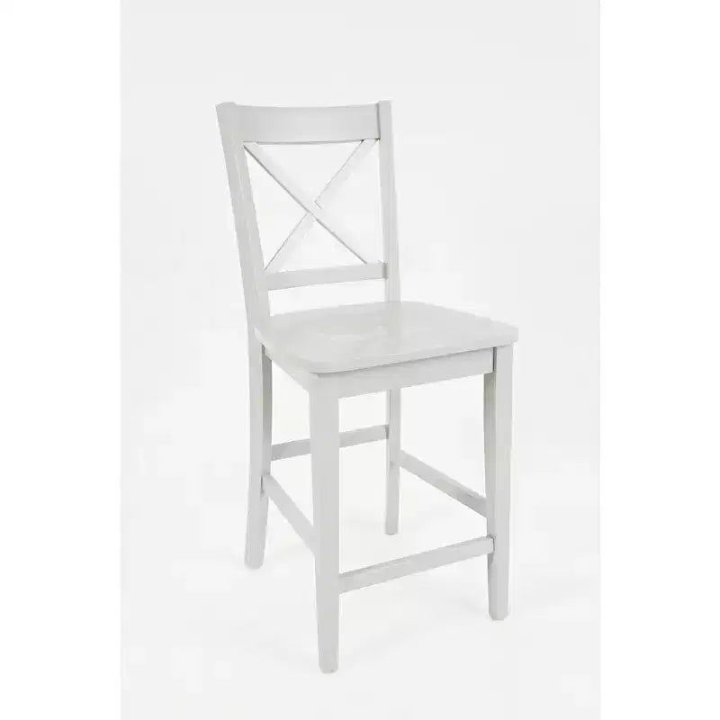 Jofran, Sgabelli da bancone classici X-Back in legno massello Simplicity (Set di 2)