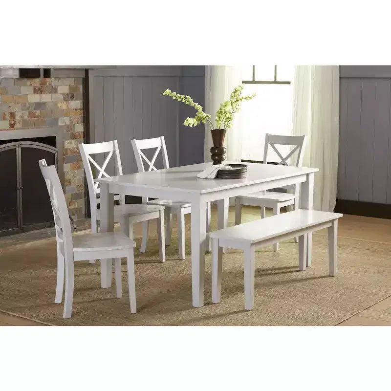 Jofran, Sgabelli da bancone classici X-Back in legno massello Simplicity (Set di 2)