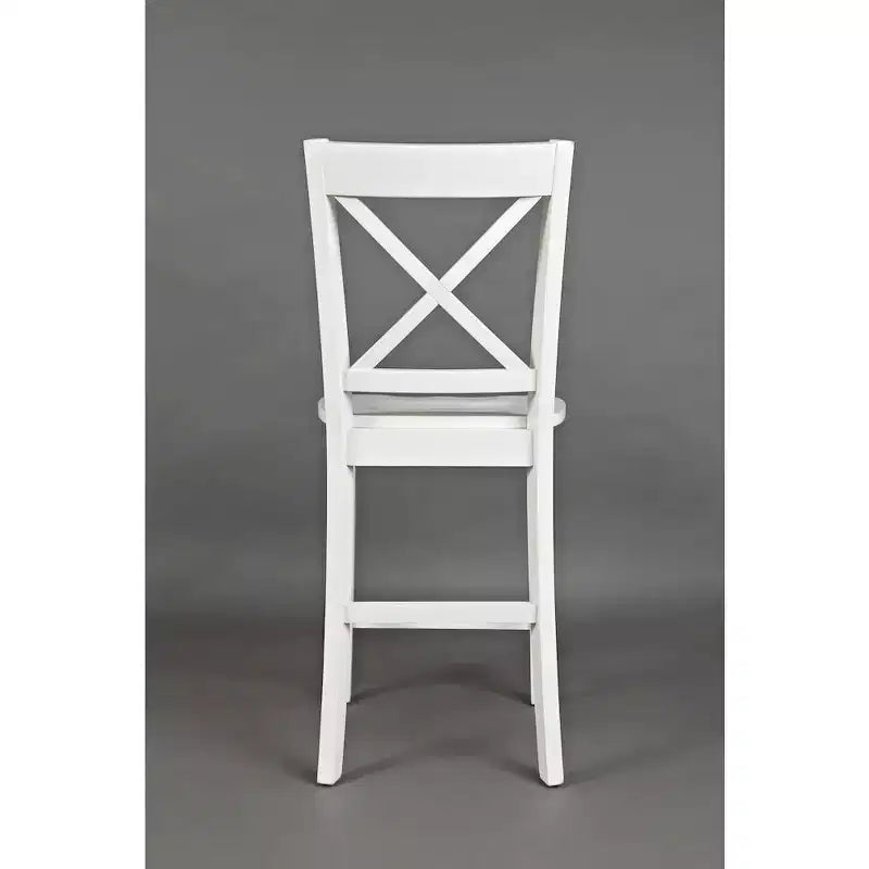 Jofran, Sgabelli da bancone classici X-Back in legno massello Simplicity (Set di 2)