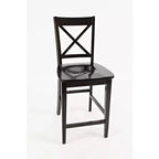 Jofran, Sgabelli da bancone classici X-Back in legno massello Simplicity (Set di 2)