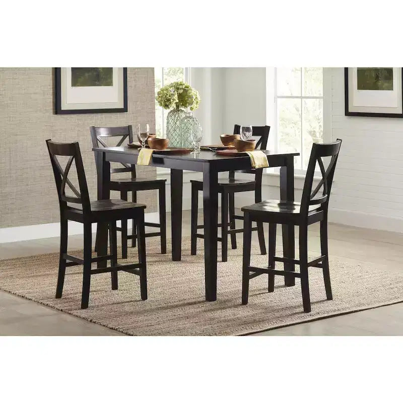 Jofran, Sgabelli da bancone classici X-Back in legno massello Simplicity (Set di 2)