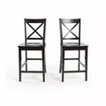 Jofran, Sgabelli da bancone classici X-Back in legno massello Simplicity (Set di 2)