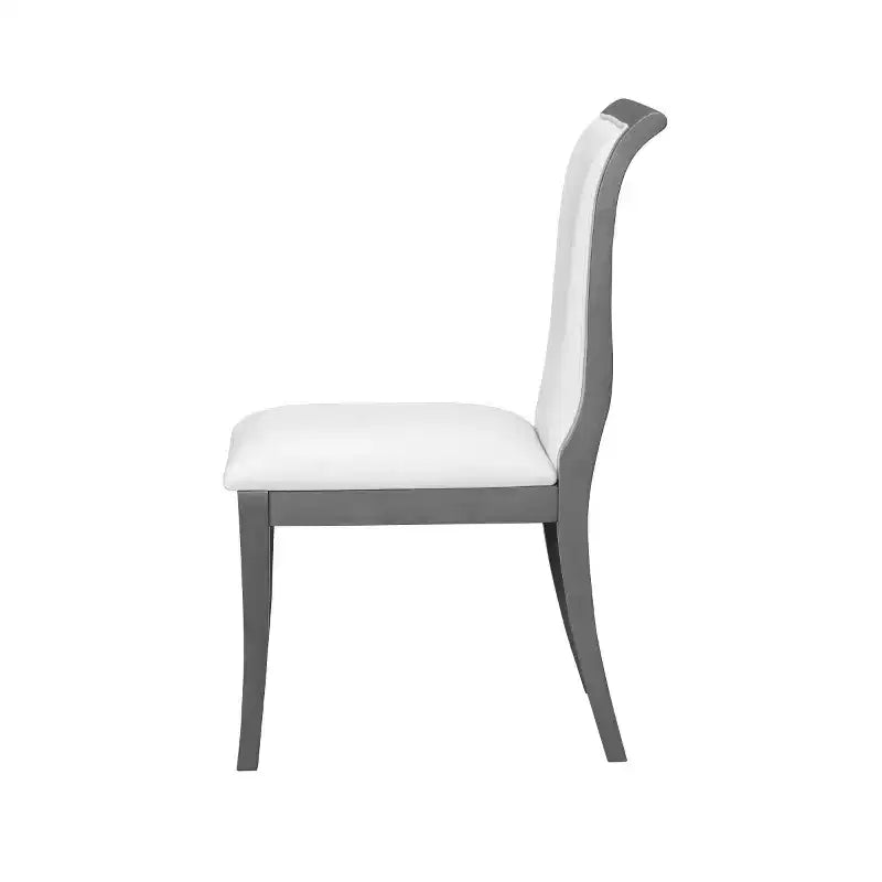 Set di 2 sedie da pranzo imbottite in stile rustico con schienale curvo, sedie da cucina in legno massello, sedie laterali senza braccioli per sala da pranzo - Panipeachy