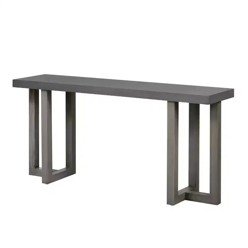 Consolle moderna con gambe in legno robuste, tavolo da ingresso, tavolino da divano rustico per corridoio, soggiorno o ufficio - Panipeachy