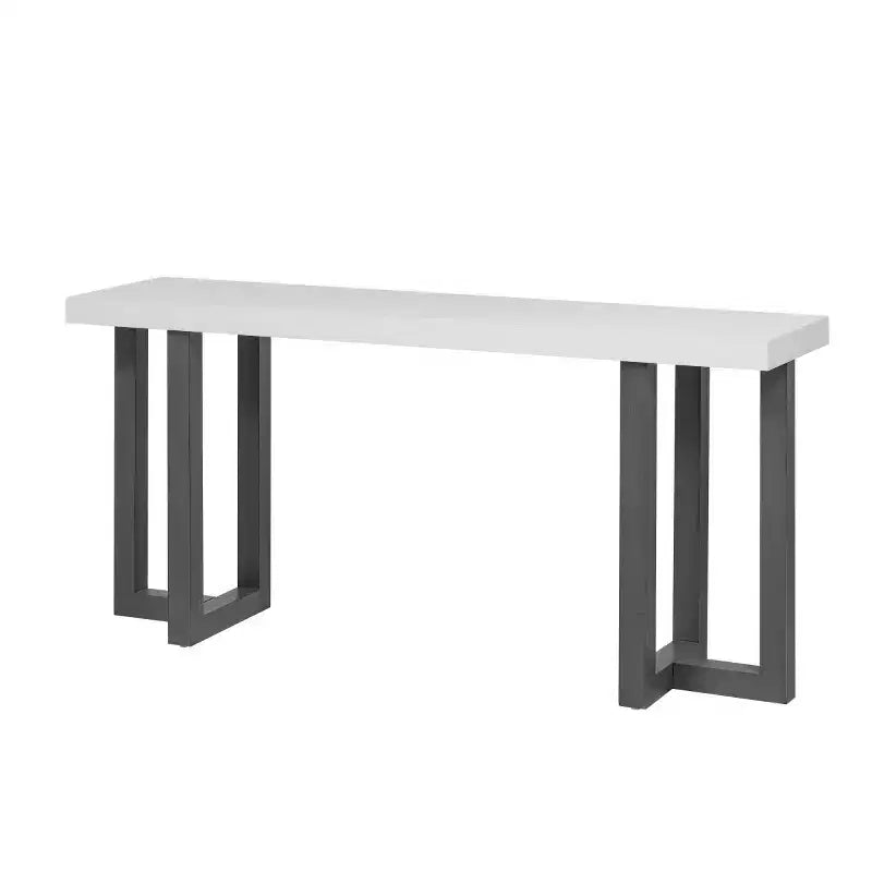 Consolle moderna con gambe in legno robuste, tavolo da ingresso, tavolino da divano rustico per corridoio, soggiorno o ufficio - Panipeachy