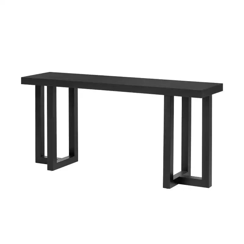 Consolle moderna con gambe in legno robuste, tavolo da ingresso, tavolino da divano rustico per corridoio, soggiorno o ufficio - Panipeachy