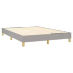 Struttura letto Grigio chiaro 100% tessuto poliestere, compensato, legno ingegnerizzato