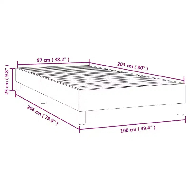 Base letto similpelle bianca, compensato, legno ingegnerizzato Twin XL