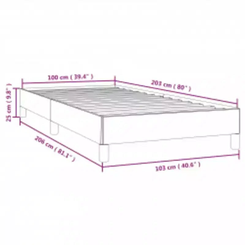 Struttura letto in velluto grigio scuro, compensato, legno multistrato, Twin XL