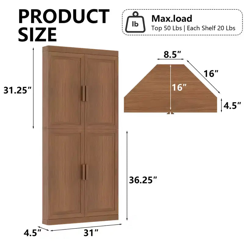 MAYEERTY Armadietti portaoggetti multiuso moderni a 4 ante, efficiente contenitore per soggiorno, sala da pranzo, camera da letto, beige, 2 pezzi