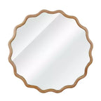 Specchio decorativo rotondo ondulato GDFStudio Nivelle