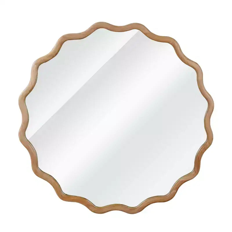 Specchio decorativo rotondo ondulato GDFStudio Nivelle