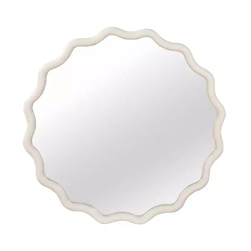 Specchio decorativo rotondo ondulato GDFStudio Nivelle