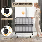 Costway Letto Pieghevole con Materasso 75 x 39, Letto a Scomparsa per Adulti Singolo con Materasso in Memory Foam e Cuscino