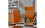 Cassettiera portautensili a 8 cassetti con ruote - Arancione, ruote ad alta capacità, per officina/magazzino