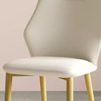 Set di 2 sedie da pranzo moderne in pelle PU con gambe in metallo, sedie laterali eleganti per cucina, sala da pranzo o soggiorno - Panipeachy