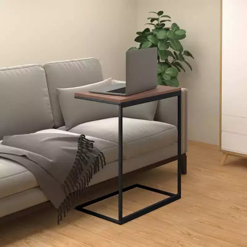 vidaXL Tavolino in Legno Ingegnerizzato e Ferro, Medio, con Rotelle