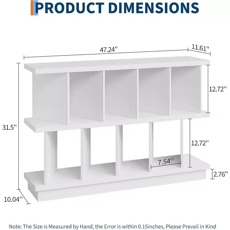 COZONY Scaffale Portaoggetti a 8 Cubi, Libreria a Cubi con 10 Pannelli Rimovibili per Soggiorno, Camera da Letto e Ufficio