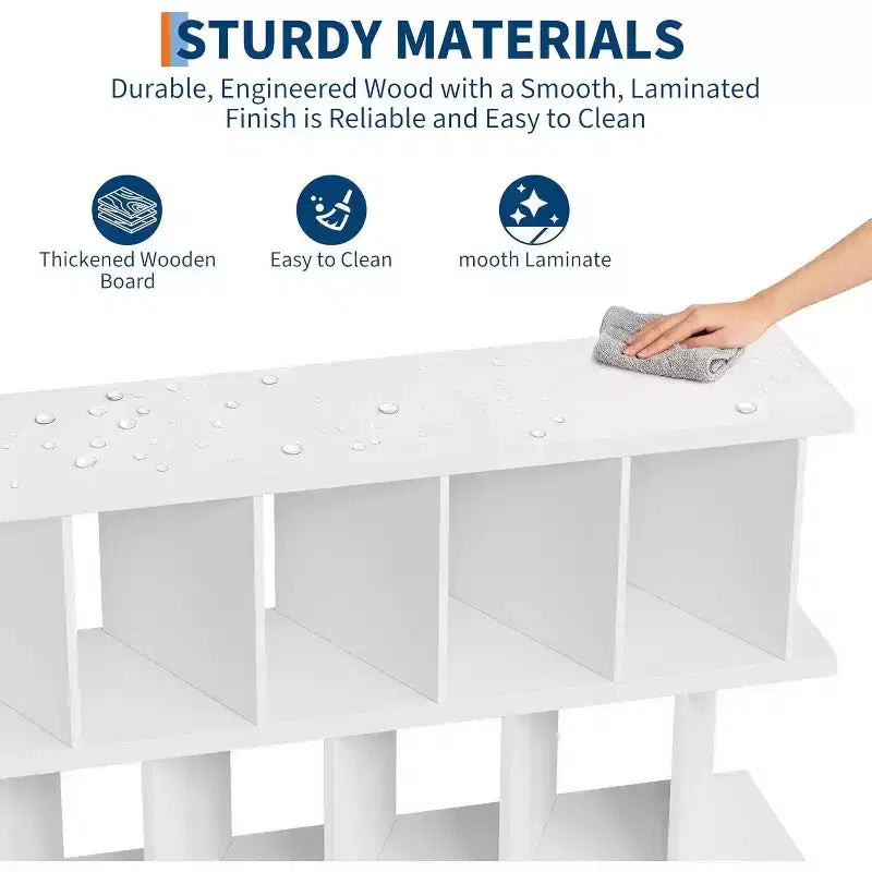 COZONY Scaffale Portaoggetti a 8 Cubi, Libreria a Cubi con 10 Pannelli Rimovibili per Soggiorno, Camera da Letto e Ufficio