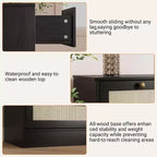COZONY Cassettiera in legno a 12 cassetti per camera da letto, Comò in legno largo 61", Cassettiera moderna e porta TV per TV da 65" per soggiorno o corridoio