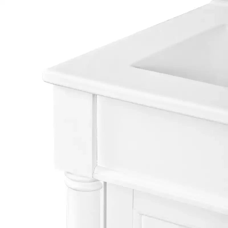 Mobile bagno da 60 cm con lavabo, armadietto da bagno con 2 ripiani, mobile da bagno in legno autoportante
