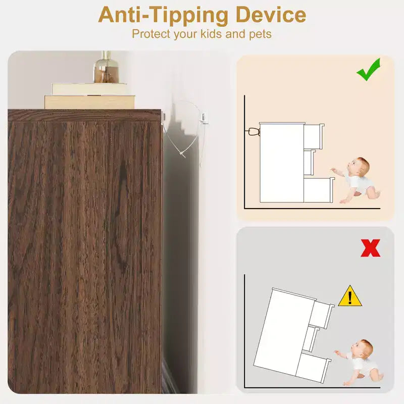 Comodino a 3 cassetti per camera da letto, comodino a 3 cassetti in noce con ampio spazio di archiviazione, piccolo comodino per soggiorno, asilo nido, ingresso