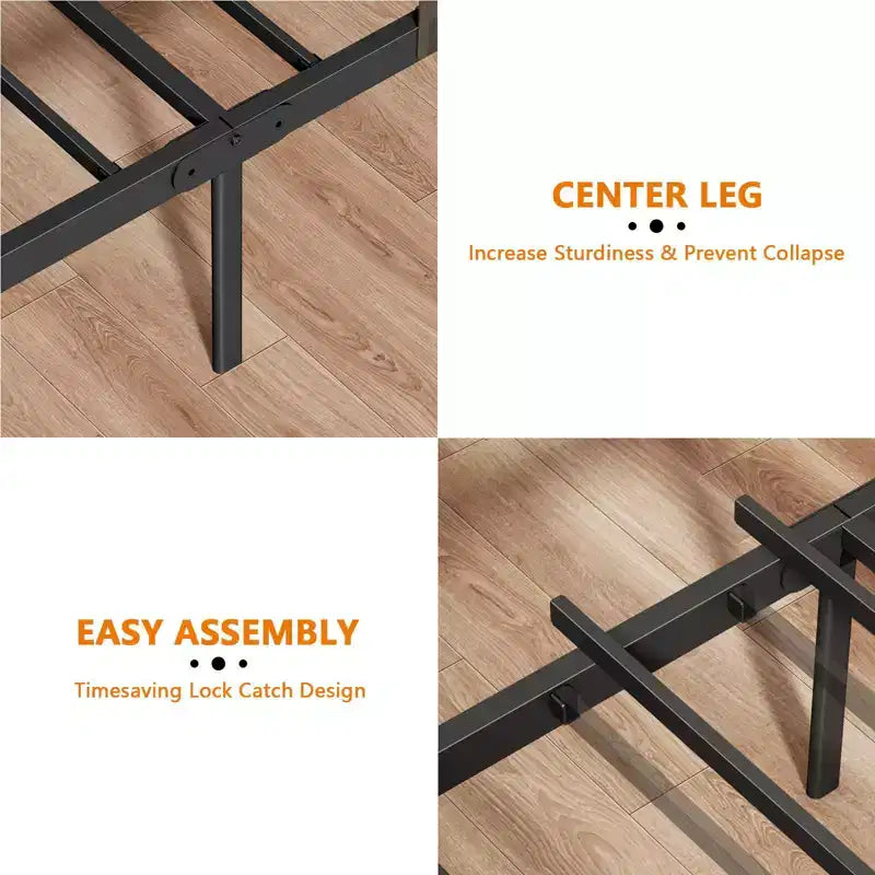 Struttura Letto Singolo Nero con Cassetti Contenitori e Scaffale Incorporati, Stazione di Ricarica, Luci LED, Supporto in Metallo, Testiera in Legno, Stile Industriale