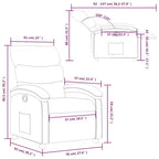vidaXL Poltrona reclinabile, regolabile, per Home Theater, in similpelle