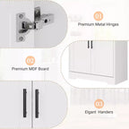 Acekool Armadio da dispensa alto 178 cm con 4 ante, ripiani regolabili, organizer moderno per cucina o soggiorno