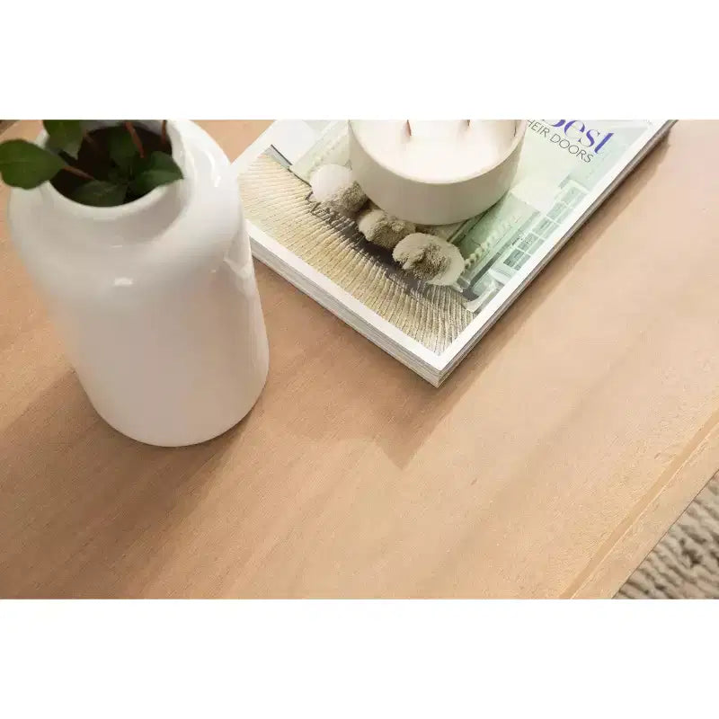 Tavolino rettangolare in legno Kate and Laurel Eastmont, 46x22x17, Naturale